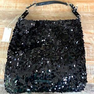 Rachel Roy Confetti Black Sequin Purse